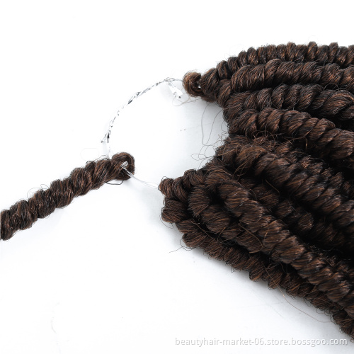 Synthetic Passion Twists Curly Crotchet Hair Extensions Ombre Crochet Braids Kinky Curly 14/16inch BOMB Twist Braiding Hair Bulk